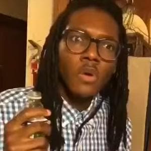profile_Father who dislikes people drinking liquids in his house