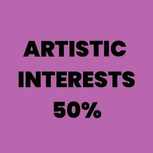 Artistic interests 50% MBTI性格类型 image