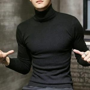 profile_Black Long Sleeve Turtleneck