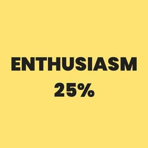 Enthusiasm 25% نوع شخصية MBTI image